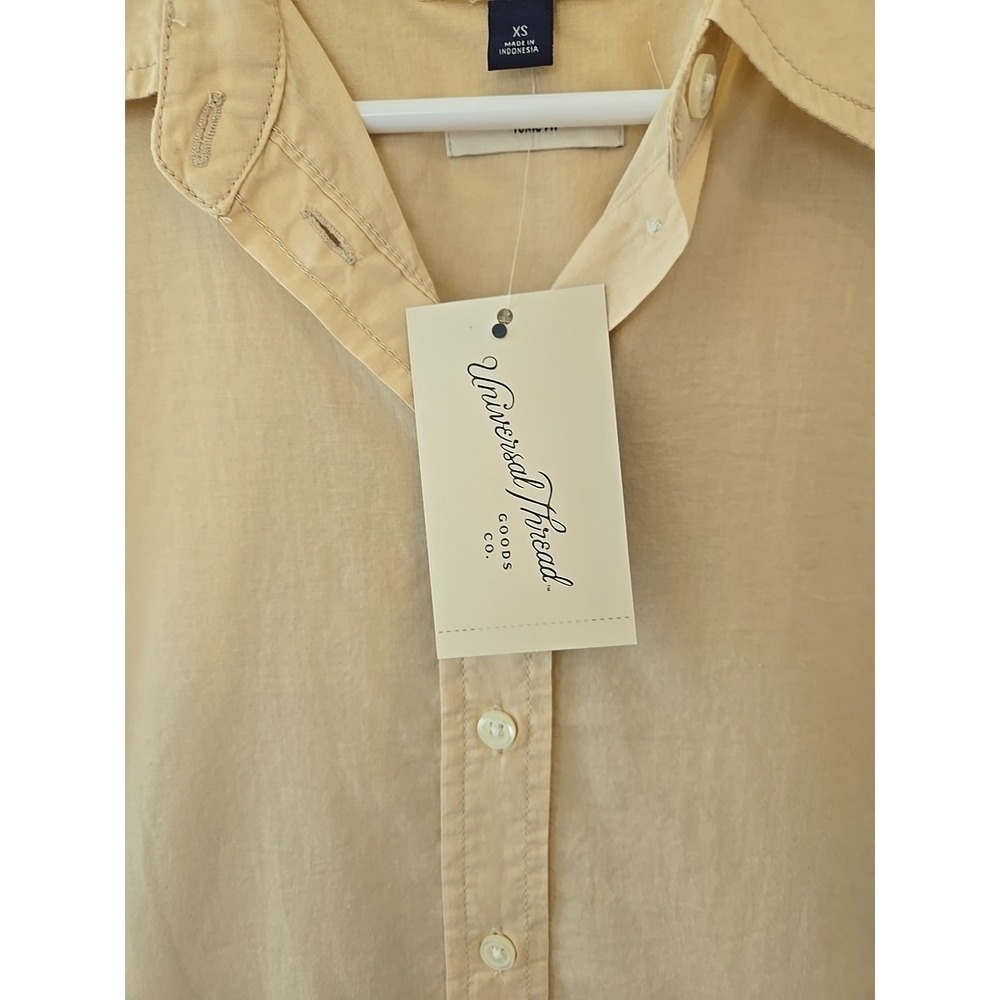 Universal Thread Women's Tunic Collared Button-Do… - image 3